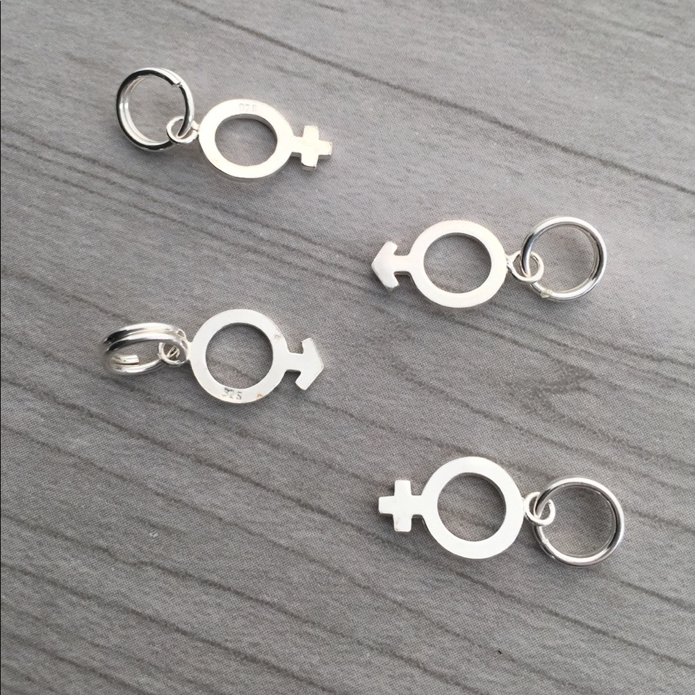 SOLID Sterling silver .925. Pack of 4/Nickel Free Charms. READ listing.